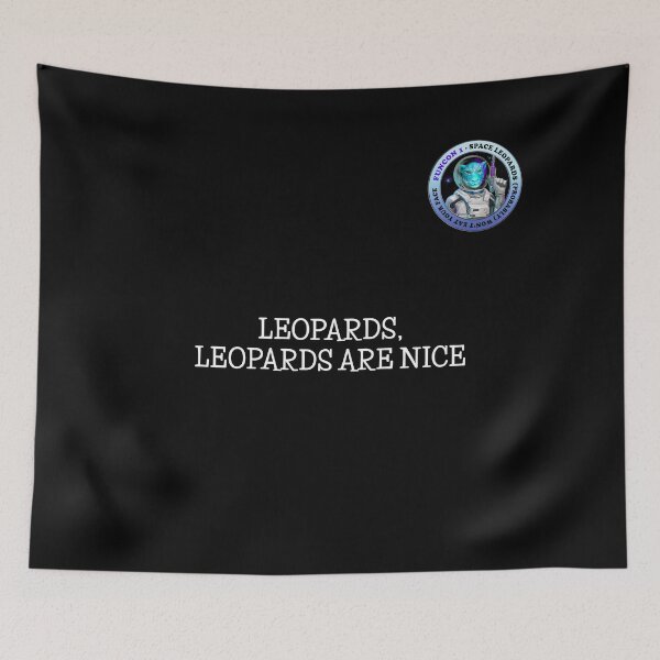 Item preview, Leopards Are Nice (white text) designed and sold by Funcon.