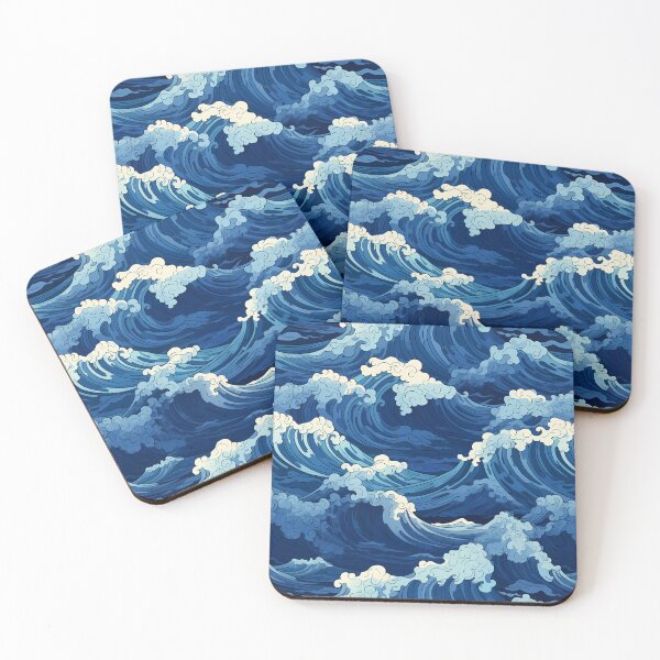 Item preview, Stormy Ocean, Seamless Pattern designed and sold by patternicco.