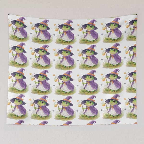 Item preview, Halloween Frog Witch stickers designed and sold by Sesame1195.