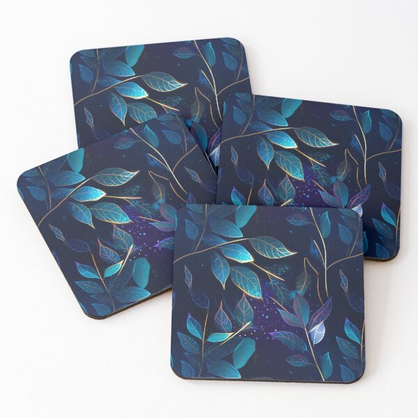Item preview, Glowing Blue Leaves designed and sold by surfsprite.