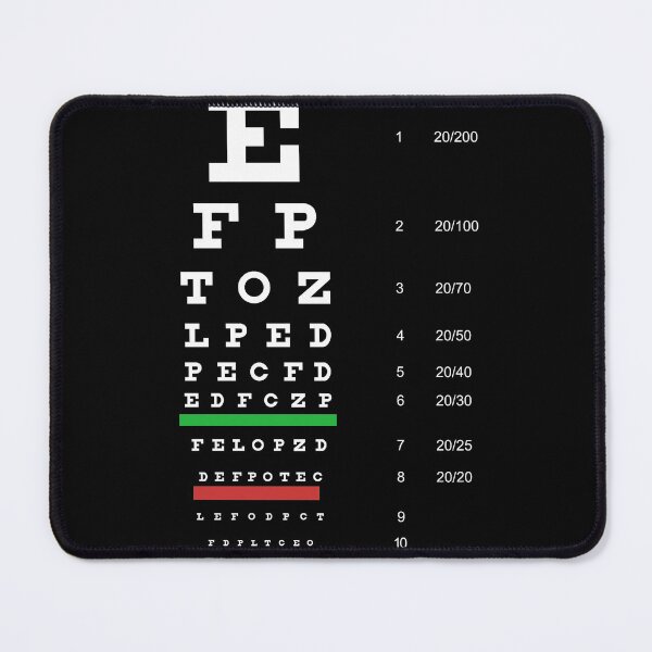 Item preview, Fun geek design featuring the Snellen eye test letter chart that ophthalmologists use designed and sold by BRINDELEGARD.