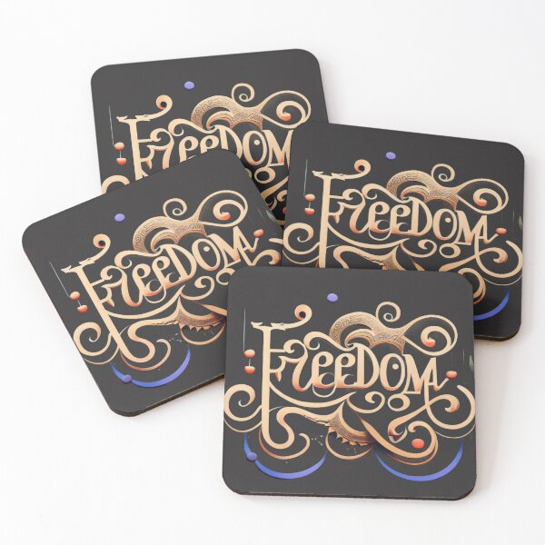 Item preview, Freedom cool typography designed and sold by Aktio  Design.
