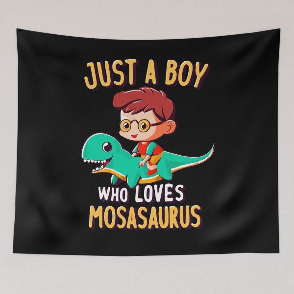Item preview, Just a boy who loves mosasaurus designed and sold by mwebba2005.