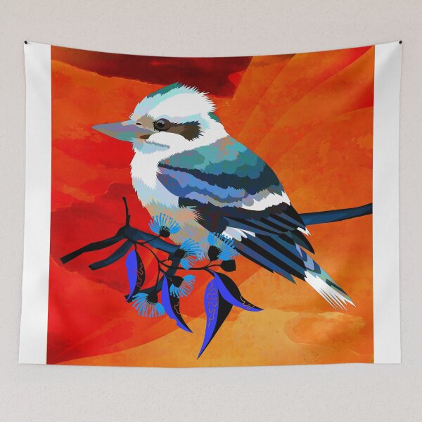 Aperçu de l'œuvre Le Kookaburra ScribblyGum bleu. créée et vendue par Graham Colton.