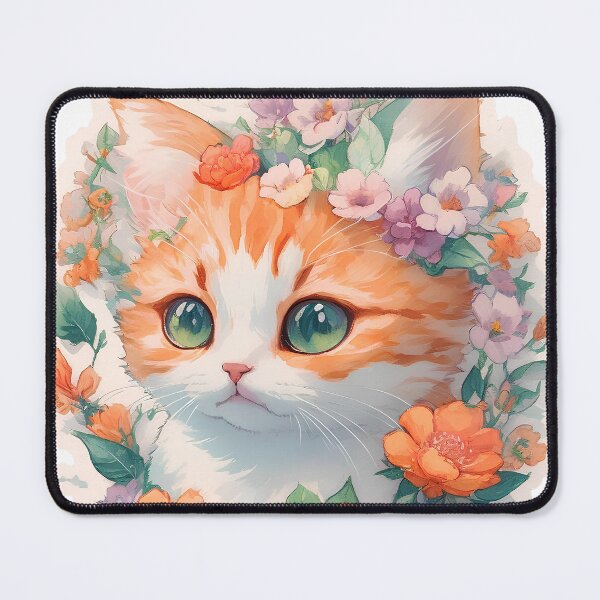 Item preview, orange cat beauty - Pastel style designed and sold by ZooVerse.