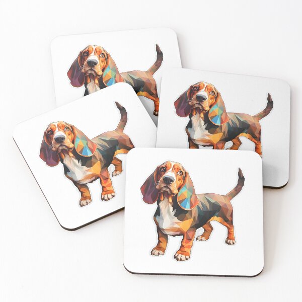 Item preview, cheerful basset designed and sold by Master-Print.