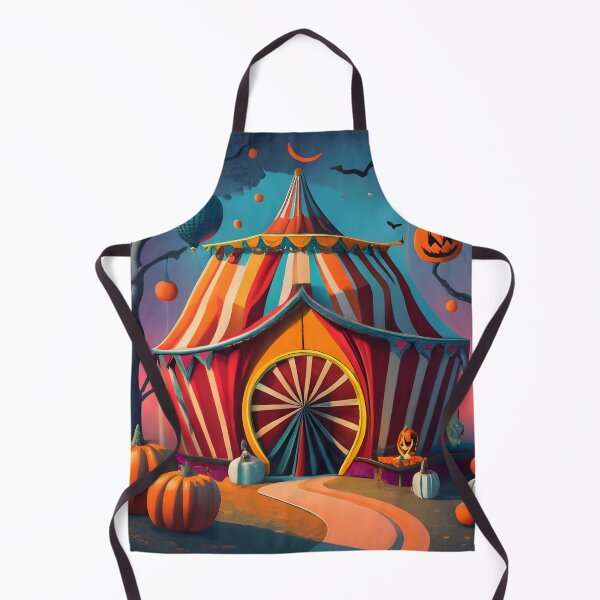Item preview, Halloween Circus Delight: Jack-o'-Lantern Tent Extravaganza designed and sold by AgarutanPrint.