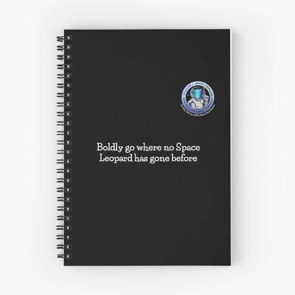 Item preview, Space Leopards Boldly Go (con info, white text) designed and sold by Funcon.