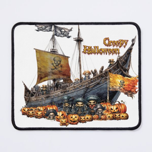 Item preview, Pirate Halloween with ship designed and sold by NaturalAlchemy.