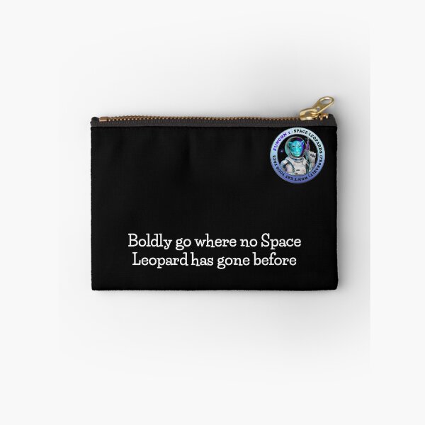 Item preview, Space Leopards Boldly Go (texto blanco) designed and sold by Funcon.