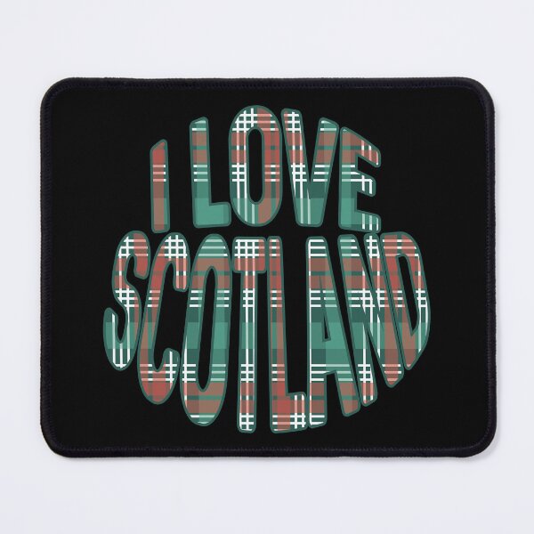 Item preview, I LOVE SCOTLAND Christmas Tartan Colour Typography Design designed and sold by MacPean.