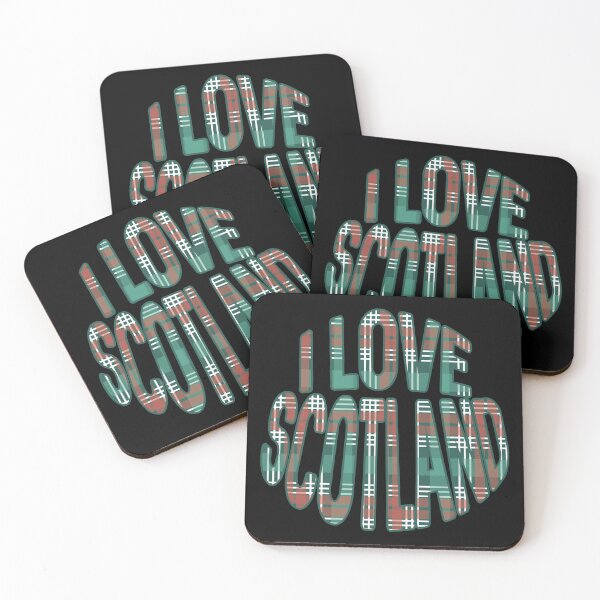 Item preview, I LOVE SCOTLAND Christmas Tartan Colour Typography Design designed and sold by MacPean.