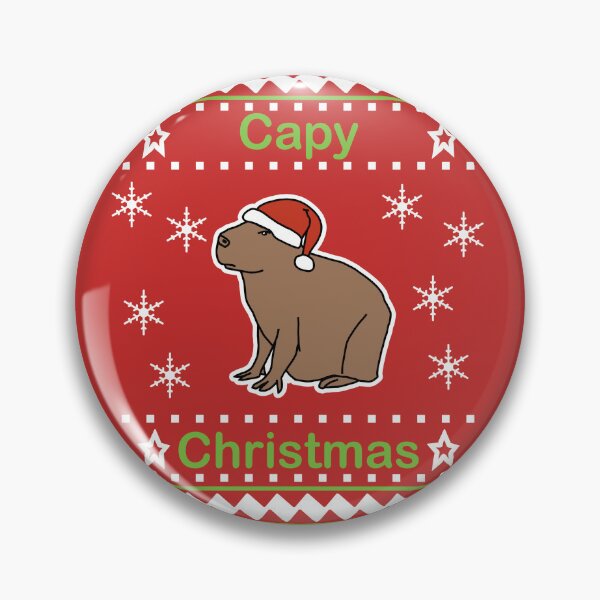Item preview, Capybara says Capy Christmas designed and sold by ellenhenry.