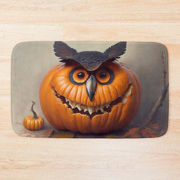 Item preview, Pumpkin with a face of an owl designed and sold by M-Y-A-R-T-.