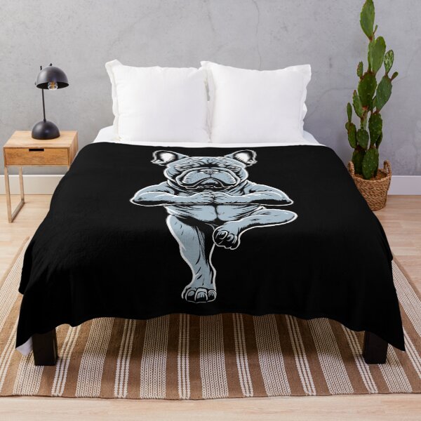 Item preview, French Bulldog Yoga Puppy Funny Dogs Tree Pose Vrikshasana designed and sold by GrandeDuc.