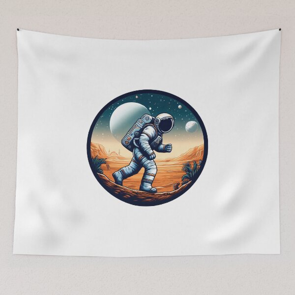 Item preview, Astronaut walking on an uninhabited planet designed and sold by Minimug.