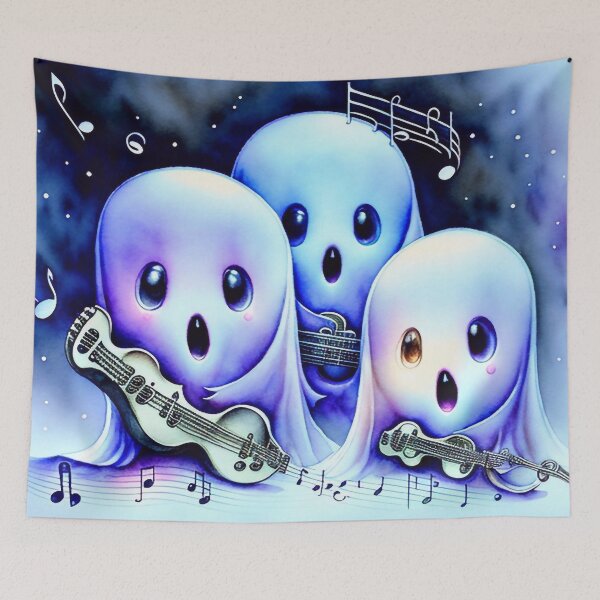Item preview, Cute little ghosts singing designed and sold by M-Y-A-R-T-.