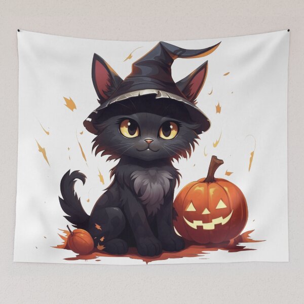 Item preview, Cute Halloween Black Cat designed and sold by Minima-Vulpes.