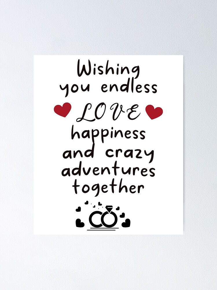 Wedding Congratulation, Bridal Shower, Engagement Card for Friends, Wedding Shower Card for Bride And Groom wedding-congratulation-bridal-shower-engagement-card-for-friends-wedding-shower-card-for-bride-and-groom-poster-for-sale-by-jesticker-redbubble