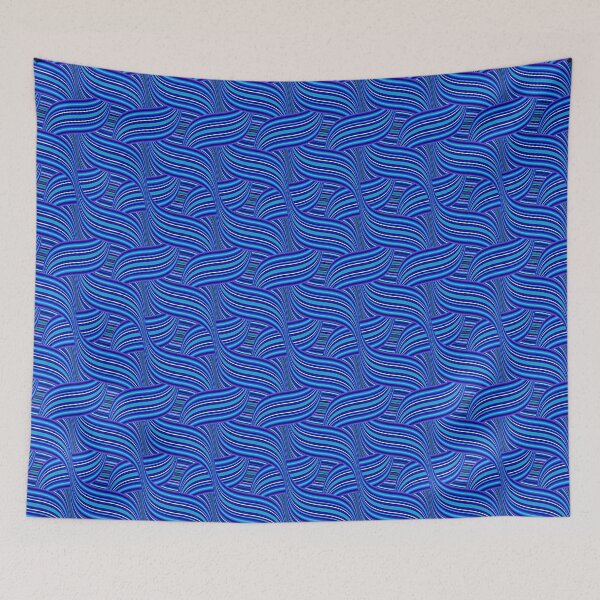 Item preview, Blue Diagonal Waves designed and sold by Sybille-Yates.