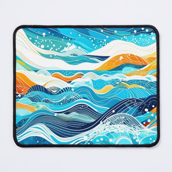 Item preview, A beautiful abstract print in transfixing marine scenes style designed and sold by spoo-art.