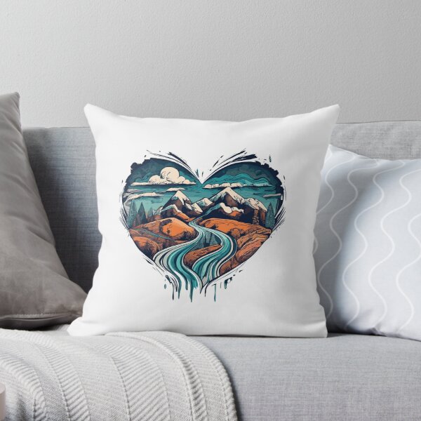 Nature themed throw clearance pillows