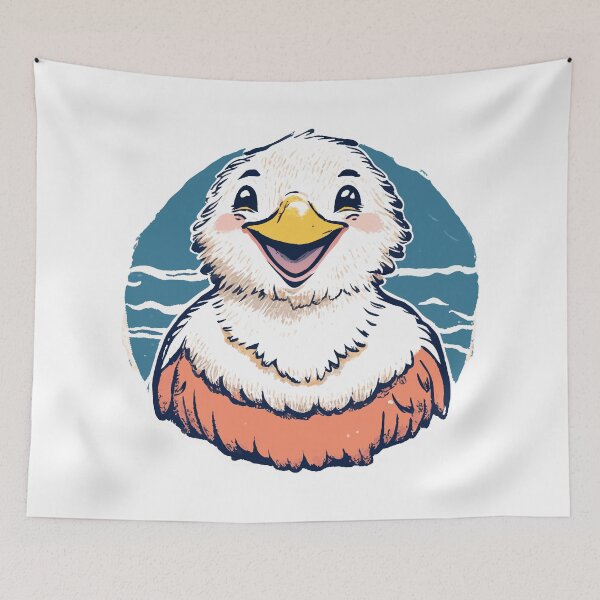 Item preview, Cute Hand-drawn Albatross Illustration Fashionable Casual Design designed and sold by SemARTDesign.
