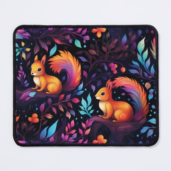 Item preview, Rainbow Squirrels Pattern designed and sold by SpectrumConnect Designs.