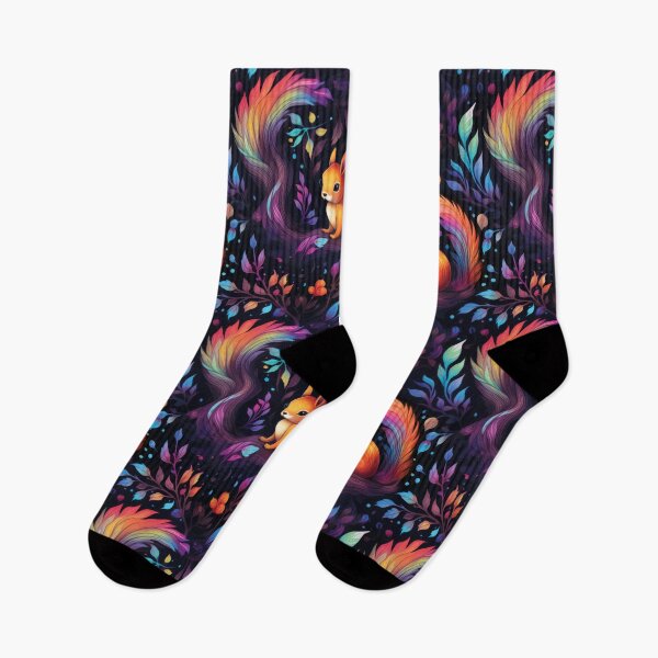 Item preview, Rainbow Squirrels Pattern designed and sold by SpectrumConnect Designs.