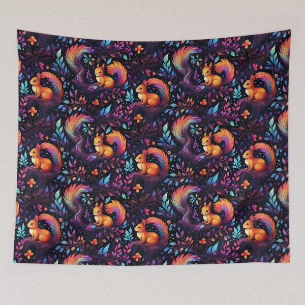 Item preview, Rainbow Squirrels Pattern designed and sold by SpectrumConnect Designs.