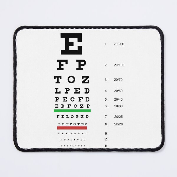Item preview, Fun geek design featuring the Snellen eye test letter chart that ophthalmologists use designed and sold by BRINDELEGARD.
