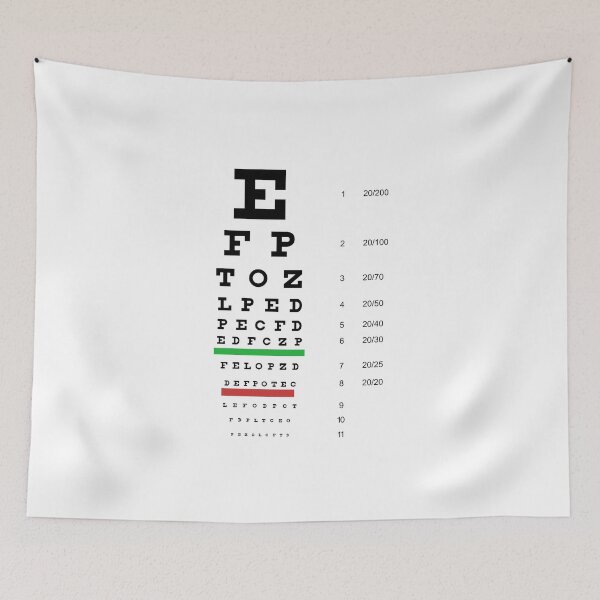 Item preview, Fun geek design featuring the Snellen eye test letter chart that ophthalmologists use designed and sold by BRINDELEGARD.