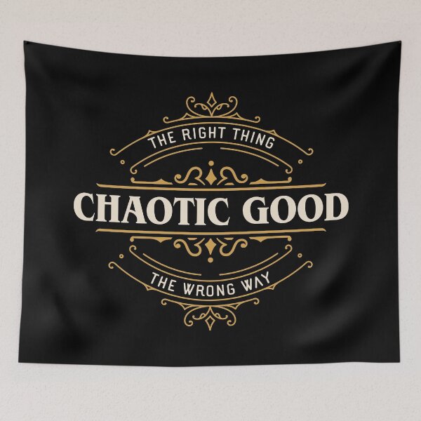 Item preview, Chaotic Good The Right Thing the Wrong Way Funny designed and sold by pixeptional.
