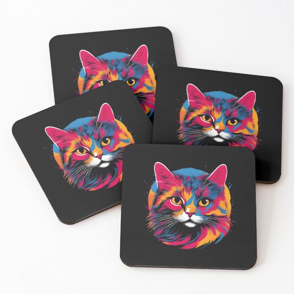 Item preview, Cat Art Color rainbow designed and sold by mrlazypl.