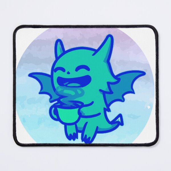 Item preview, Caffeinated lil devil - teal designed and sold by ephemeragrrl.