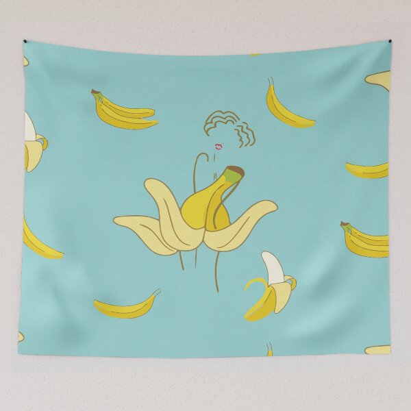 Item preview, "Marilyn Monroe & Banana Pop Art Pillow – Bold, Fun, and Iconic Design" designed and sold by ZIKI VI.