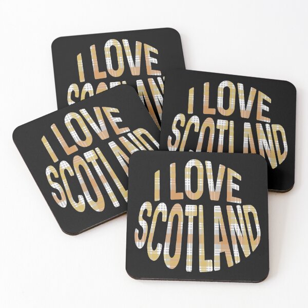 Item preview, I LOVE SCOTLAND Festive Tartan Colour Typography Design designed and sold by MacPean.