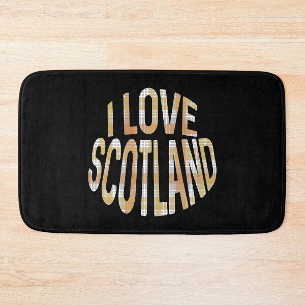 Item preview, I LOVE SCOTLAND Festive Tartan Colour Typography Design designed and sold by MacPean.