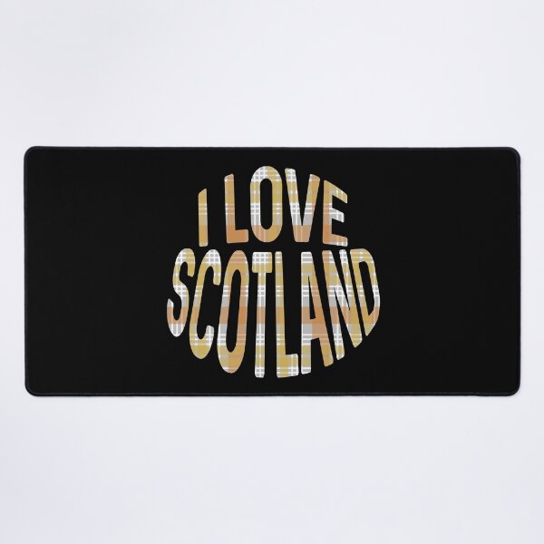 Item preview, I LOVE SCOTLAND Festive Tartan Colour Typography Design designed and sold by MacPean.
