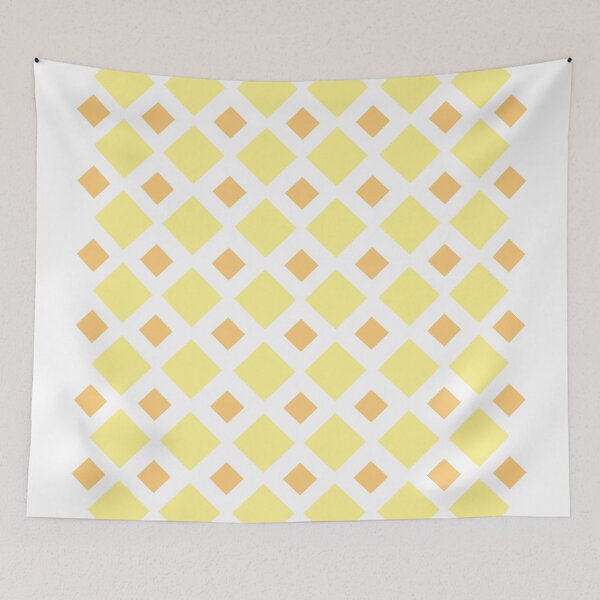 Item preview, geometric design with yellow rhombuses designed and sold by CREATINERY.