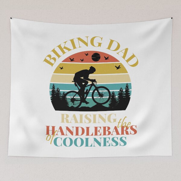 Item preview, Mountain Biking Dad - Raising the Handlebars of Coolness designed and sold by PlayfulMuse.