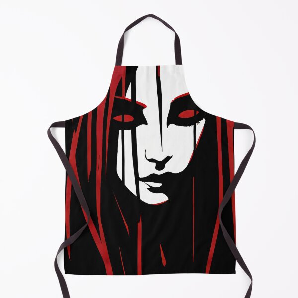 Item preview, Horror Girl art Red Haired Silhouette Sace in the style of Gothic designed and sold by MagicColorPrint.