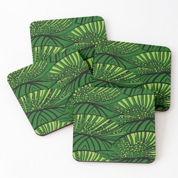 Item preview, Green African Ankara Pattern designed and sold by SideSignal.
