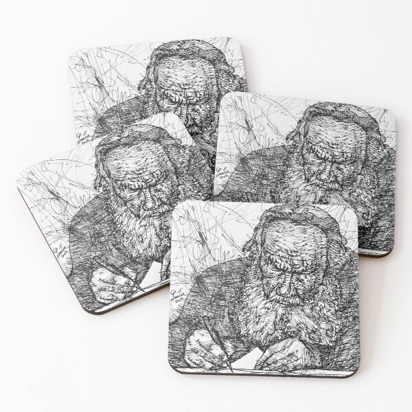Item preview, LEO TOLSTOY ink portrait .1 designed and sold by lautir.