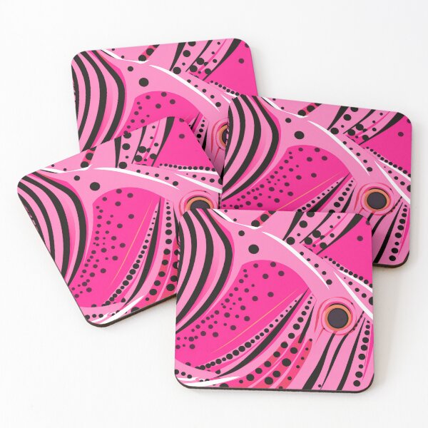 Item preview, Pink, black, orange African Ankara Pattern designed and sold by SideSignal.