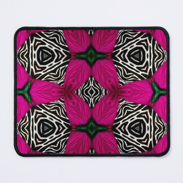 Item preview, Zebra Triangles Warrior Shield African Print Hot Pink Black designed and sold by SpiritGifts.