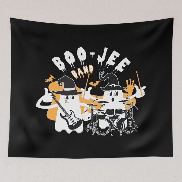 Item preview, BOO JEE Ghostly Band - Friendly Ghosts - cute Halloween  designed and sold by ArtProjectShop.