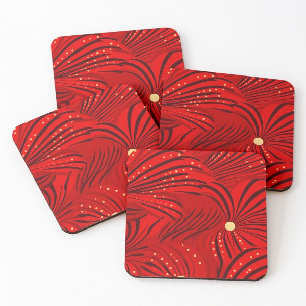 Artikelvorschau, Red, black, yellow, African Ankara Pattern entworfen und verkauft von SideSignal.