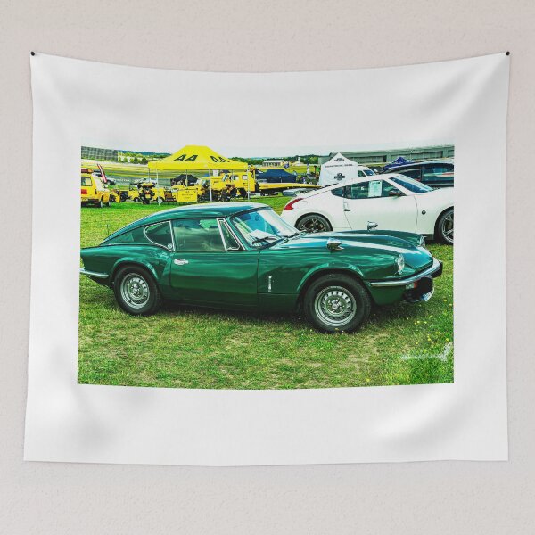 Item preview, Front of a green Triumph GT6 designed and sold by Graham Cornall.