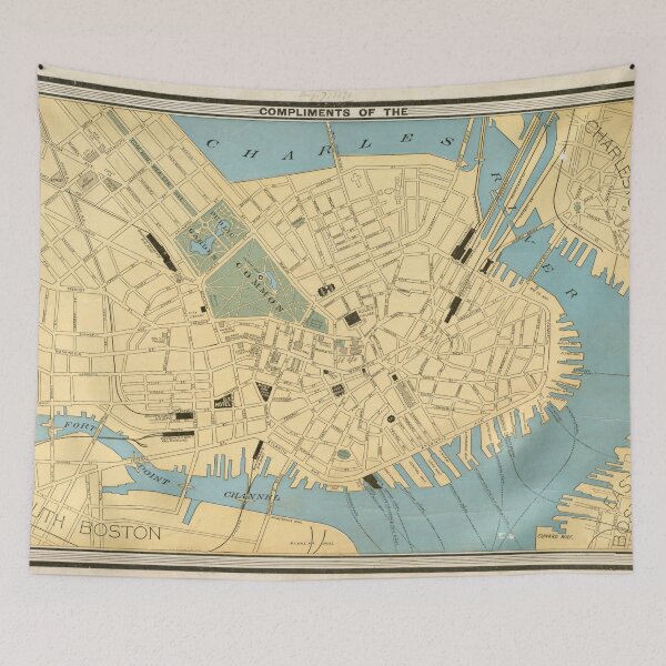 Item preview, Vintage Map of Boston MA (1890) designed and sold by BravuraMedia.